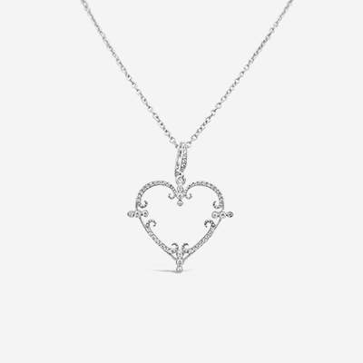 18kt heart pendant