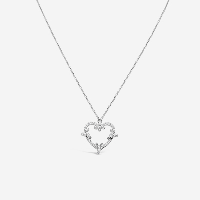 18kt Diamond Heart Pendant