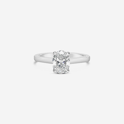 Platinum solitaire Diamond engagement ring