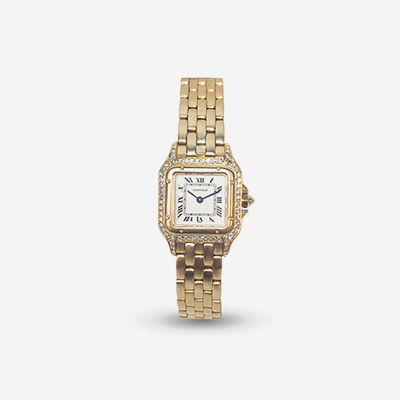 18kt Cartier Panther quartz ladies watch