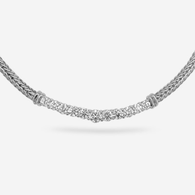 14KT Diamond Smile Necklace