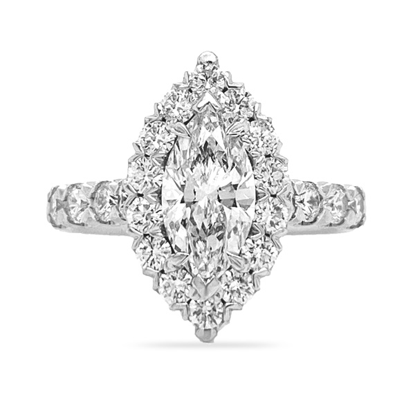 Affinity | Platinum trilogy style engagement ring | Taylor & Hart