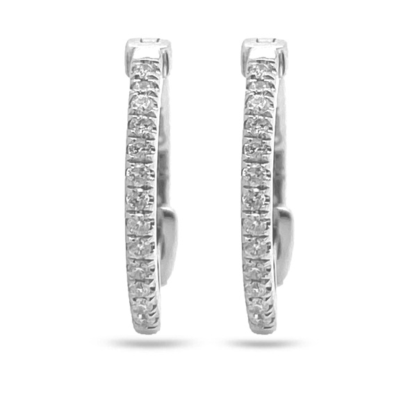 Small Diamond Hoop Earrings | Lisa Robin