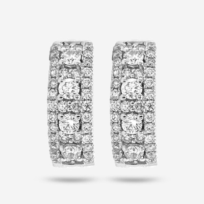 14KT Pave Diamond Huggy Earring