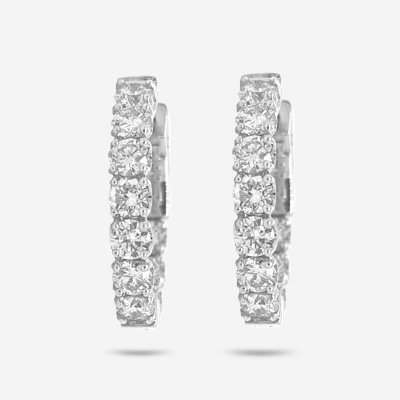 14KT Inside Out Hoop Earrings