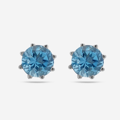 14KT Aquamarine Stud Earrings