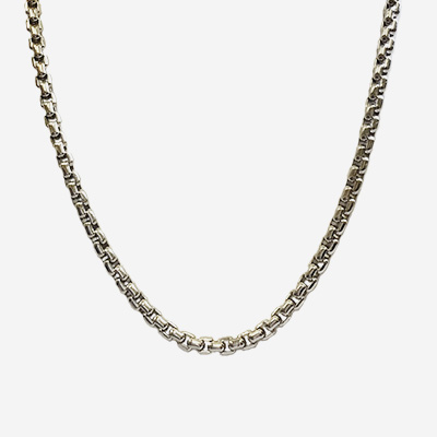 18KT White Gold 20″ Link Necklace