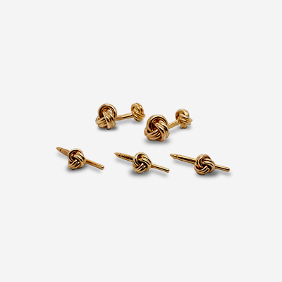14KT Yellow Gold Tiffany Knot Cufflinks