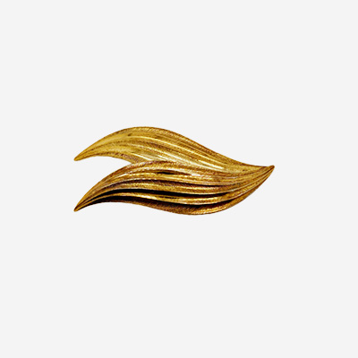 14KT Yellow Gold Leaf Brooch