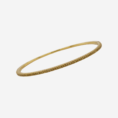 18KT Yellow gold Diamond Micro Bangle