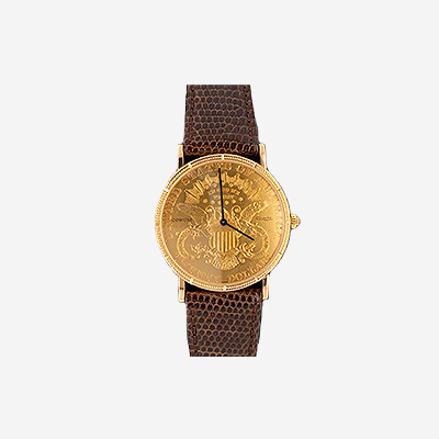 22KT Yellow Gold Corum Coin Watch