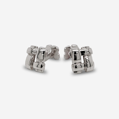 18KT White Gold Tiffany Knot Cufflinks