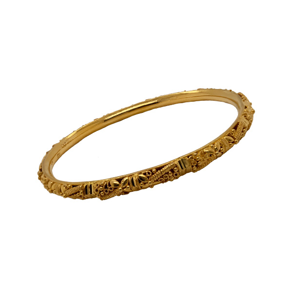 E.B. Horn 22Kt Yellow Gold Fancy Textured Bangle
