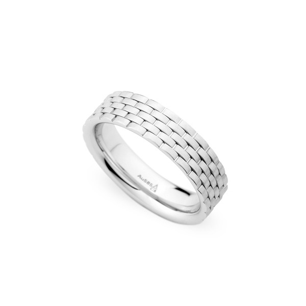 Christian Bauer 14Kt Brushed Link Wedding Ring